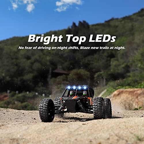 HAIBOXING Remote Control Car 1 12 Scale 4x4 RC Cars Protector 38  KM/H Speed  2 4G All Terrain Off Road Truck Toy Gifts for Boys and Adults Included Two Rechargeable Batteries Provide 40  Min Playtime