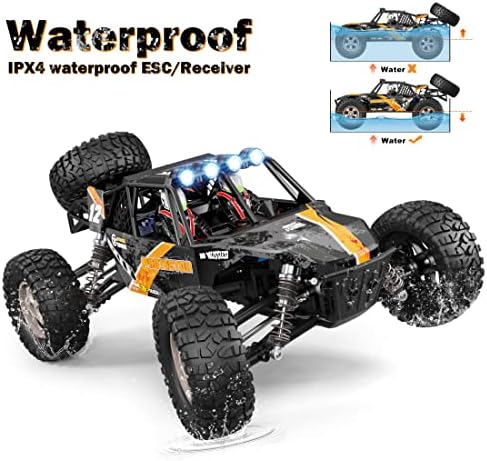 HAIBOXING Remote Control Car 1 12 Scale 4x4 RC Cars Protector 38  KM/H Speed  2 4G All Terrain Off Road Truck Toy Gifts for Boys and Adults Included Two Rechargeable Batteries Provide 40  Min Playtime