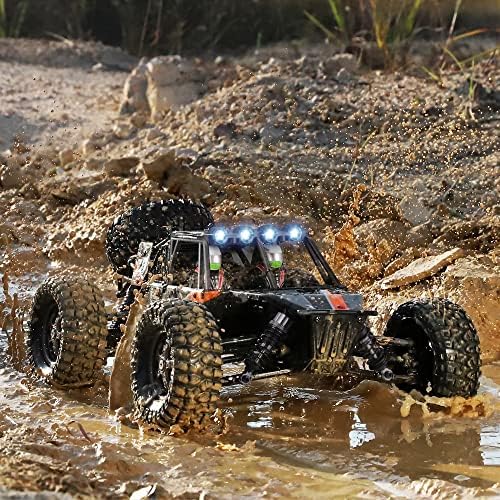 HAIBOXING Remote Control Car 1 12 Scale 4x4 RC Cars Protector 38  KM/H Speed  2 4G All Terrain Off Road Truck Toy Gifts for Boys and Adults Included Two Rechargeable Batteries Provide 40  Min Playtime
