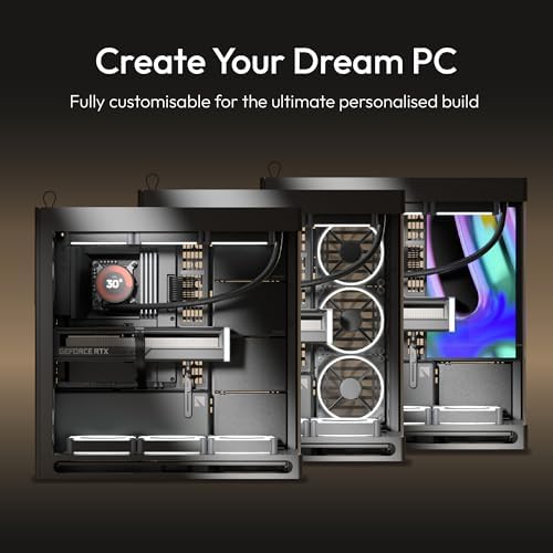 HAVN HS 420 - Gabinete de PC de Torre Mediana de Cámara Dual ATX Negro | Diseño Híbrido, 11 Ranuras para Ventiladores de 140mm y Soporte para 3 Radiadores de 420mm, Gestión de Cables SimpliCable