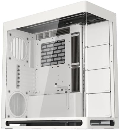HAVN HS 420 - Gabinete de PC de Torre Mediana de Cámara Dual ATX Negro | Diseño Híbrido, 11 Ranuras para Ventiladores de 140mm y Soporte para 3 Radiadores de 420mm, Gestión de Cables SimpliCable