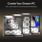 Caja de PC HAVN HS 420 VGPU de doble cámara, torre media, ATX, blanca | PCIe 5.0 vertical