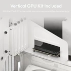 Caja de PC HAVN HS 420 VGPU de doble cámara, torre media, ATX, blanca | PCIe 5.0 vertical