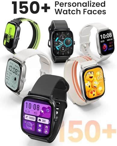 HAYLOU RS5 Smart Watch for Men Women 2 01 AMOLED Display Smartwatch with Bluetooth Call Answer/Make  Two Straps Fitness Tracker with 150 Sport Modes IP68