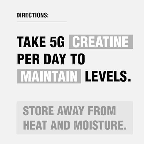 HEARTHY FOODS Creatine Monohydrate Micronized Powder 500G   100 Servings  5000mg Per Serving  5g    for Men & Women Muscle Growth & Recovery   UNFLAVORED
