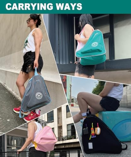 HEXIFUL Skate Bag for Ice  Inline  Roller & Quad Skates   Kids & Adults