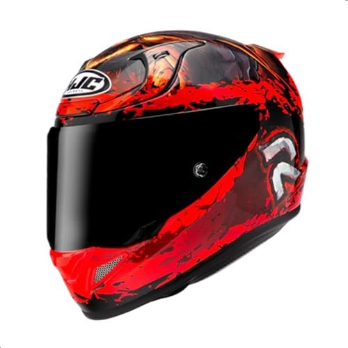 HJC RPHA 12 Diablo Blizzard Motorcycle Helmet with HJ 42 Pinlock Visor  DOT Approved  MC1  Medium