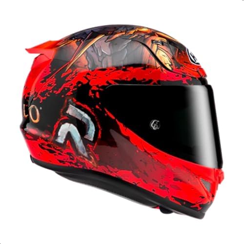 HJC RPHA 12 Diablo Blizzard Motorcycle Helmet with HJ 42 Pinlock Visor  DOT Approved  MC1  Medium