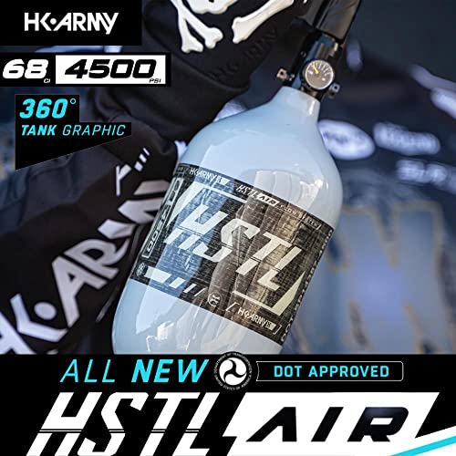 HK Army 68ci 4500psi HPA Paintball Tank   HSTL Carbon Fiber   Grey