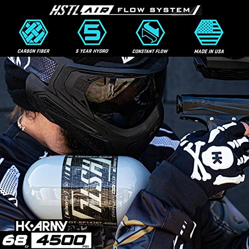HK Army 68ci 4500psi HPA Paintball Tank   HSTL Carbon Fiber   Grey