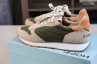 Zapatillas HOFF Rhodes para hombre, talla 10 EU44, color verde, beige, tostado y blanco, cómodas para caminar.