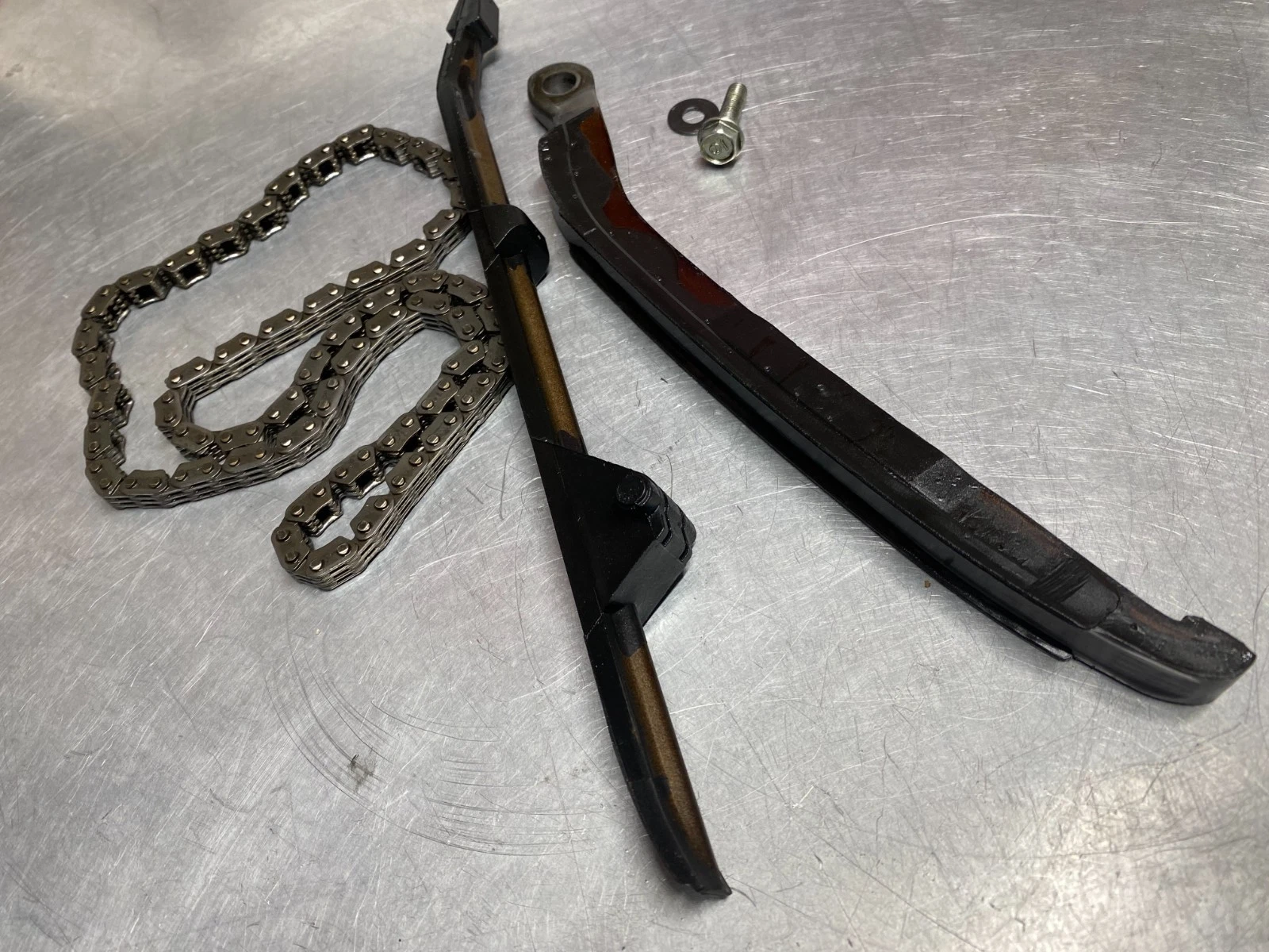 HONDA TRX 250X FOURTRAX OEM ORIGINAL TIMING CHAIN AND GUIDES    1987   1992 F