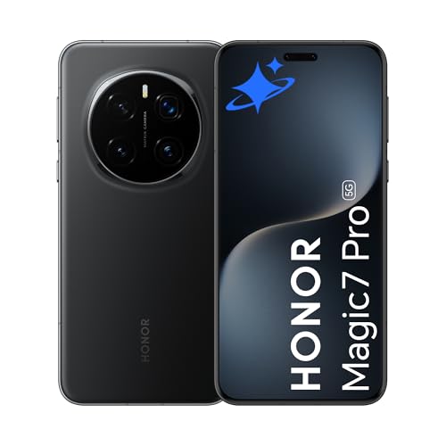 HONOR Magic7 Pro Dual SIM 512GB ROM   12GB RAM  GSM Only   No CDMA  Factory Unlocked 5G Smartphone  Black    International Version