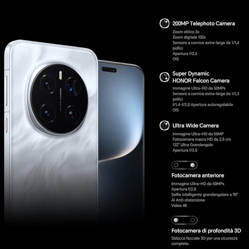 HONOR Magic7 Pro Dual SIM 512GB ROM   12GB RAM  GSM Only   No CDMA  Factory Unlocked 5G Smartphone  Black    International Version