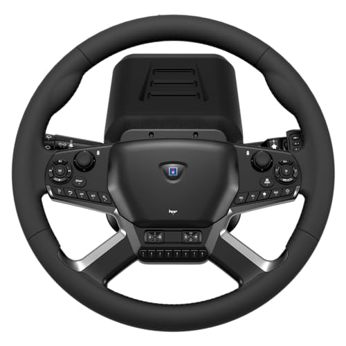 HORI Truck Control System for Windows 11/10 with Force Feedback Steering Wheel  Shifter Control Panel  & Pedals