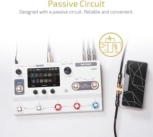 HOTONE 2 in 1 Passive Expression Footswitch EXP Pedal Ampero II Press Included 1 PCS Additional 15 CM TS Cable 