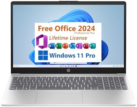 HP 15 6 FHD Laptop  Intel Core i3 1215U  8GB RAM  256GB SSD  Silver  Windows 11 Home  15 dy5131wm