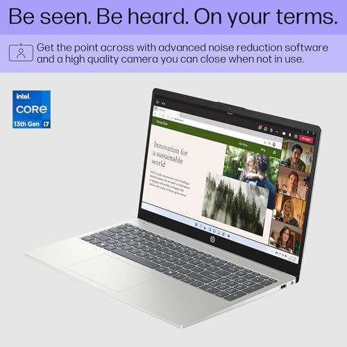 HP 15 6 FHD Touchscreen Business Laptop  Intel 10 Core i7 1355U up to 5 0 GHz   32 GB RAM  1 TB SSD  Intel Iris Xe Graphics  Wi Fi 6  HD Camera  HDMI  Fast Charge  Microsoft Copilot  Windows 11 Pro