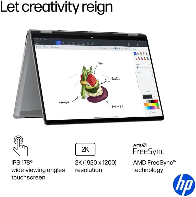 HP 15 6 Touchscreen Laptop  AMD Ryzen 3 7320U Up to 4 1 GHz   8 GB RAM LPDDR5  512 GB SSD  AMD Radeon Graphics  HD Private Webcam  HDMI  Wi Fi 6  Bluetooth  Anti Glare  Windows 11 Pro  Silver