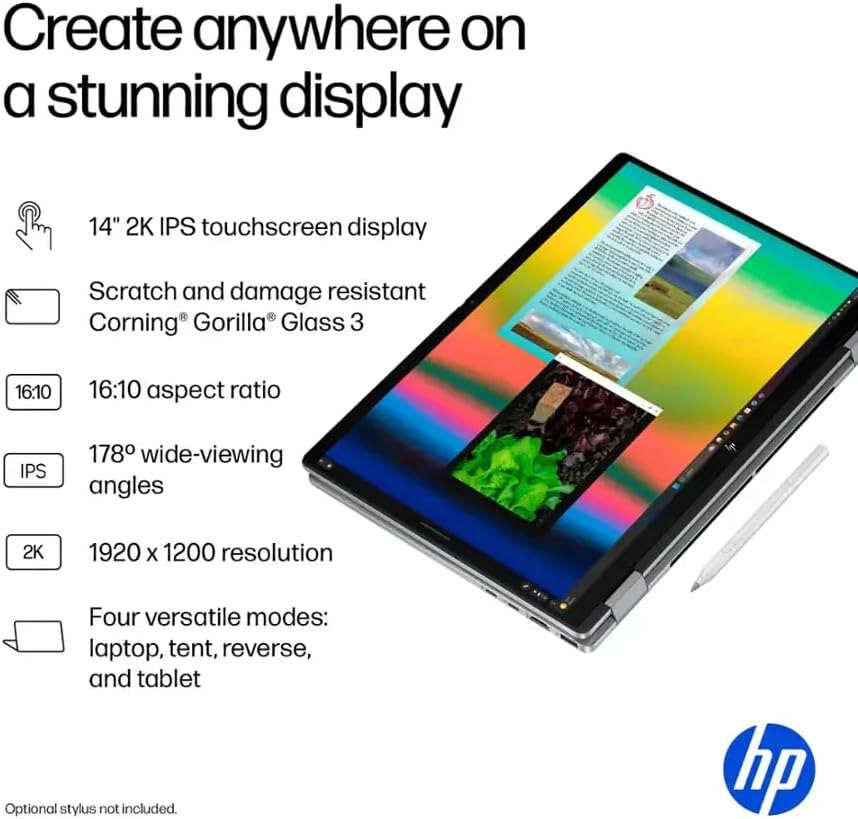 HP 15 6 Touchscreen Laptop  AMD Ryzen 3 7320U Up to 4 1 GHz   8 GB RAM LPDDR5  512 GB SSD  AMD Radeon Graphics  HD Private Webcam  HDMI  Wi Fi 6  Bluetooth  Anti Glare  Windows 11 Pro  Silver