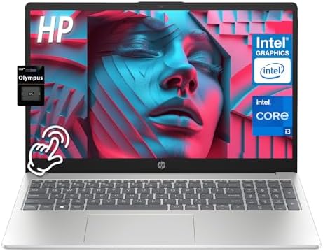HP 15 6 Touchscreen Laptop  AMD Ryzen 3 7320U Up to 4 1 GHz   8 GB RAM LPDDR5  512 GB SSD  AMD Radeon Graphics  HD Private Webcam  HDMI  Wi Fi 6  Bluetooth  Anti Glare  Windows 11 Pro  Silver