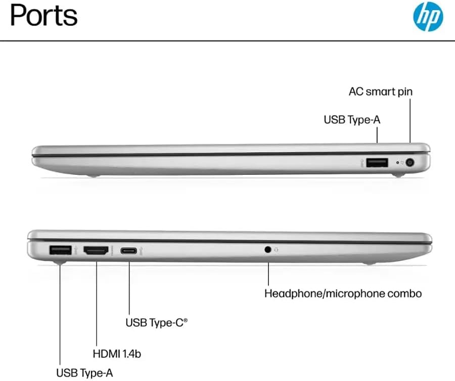 HP 15 6 Touchscreen Laptop  AMD Ryzen 3 7320U Up to 4 1 GHz   8 GB RAM LPDDR5  512 GB SSD  AMD Radeon Graphics  HD Private Webcam  HDMI  Wi Fi 6  Bluetooth  Anti Glare  Windows 11 Pro  Silver