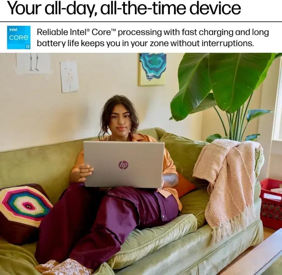 HP 15 6 Touchscreen Laptop  AMD Ryzen 3 7320U Up to 4 1 GHz   8 GB RAM LPDDR5  512 GB SSD  AMD Radeon Graphics  HD Private Webcam  HDMI  Wi Fi 6  Bluetooth  Anti Glare  Windows 11 Pro  Silver