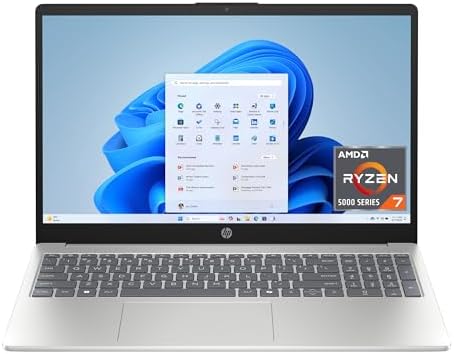 HP 15 6 inch Laptop  HD Touchscreen Display  AMD Ryzen 3 7320U  8 GB RAM  128 GB SSD  AMD Radeon Graphics  Windows 11 Home in S Mode  Natural Silver  15  fc0099nr