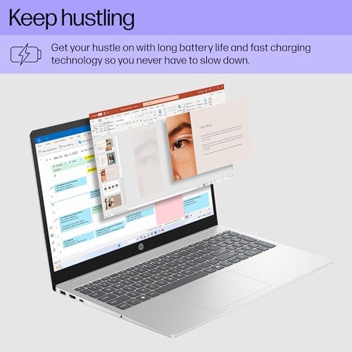 HP 15 6 inch Laptop  HD Touchscreen Display  AMD Ryzen 3 7320U  8 GB RAM  128 GB SSD  AMD Radeon Graphics  Windows 11 Home in S Mode  Natural Silver  15  fc0099nr