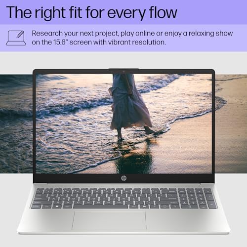 HP 15 6 inch Laptop  HD Touchscreen Display  AMD Ryzen 3 7320U  8 GB RAM  128 GB SSD  AMD Radeon Graphics  Windows 11 Home in S Mode  Natural Silver  15  fc0099nr