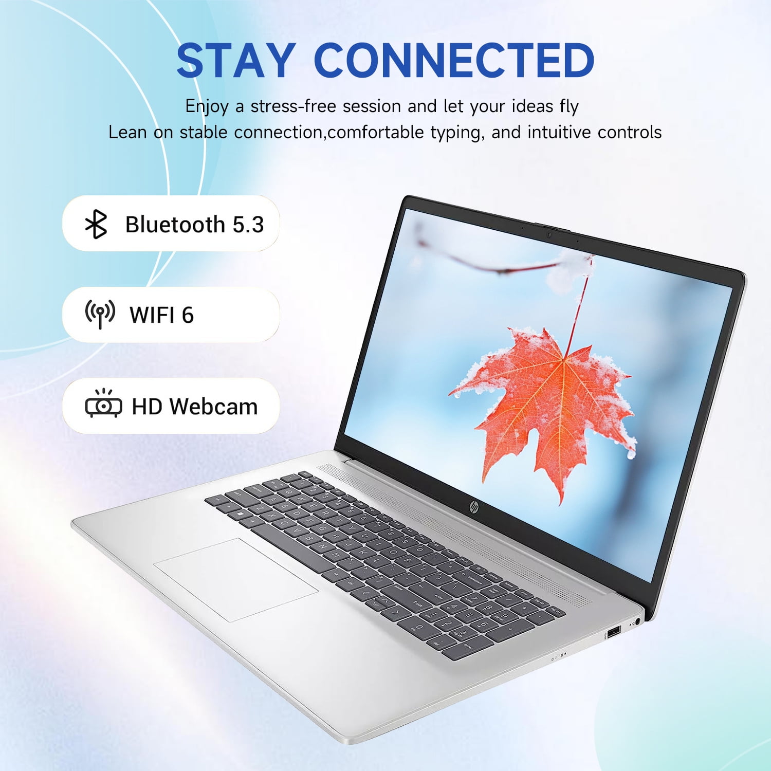 HP 17 3" Touchscreen Laptop  Intel Core i3  32GB RAM  128GB eMMC   1TB SSD  Windows 11 H  Silver