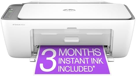 HP DeskJet 2855e Wireless All in One Color Inkjet Printer  Scanner  Copier  Best for home  3 months of Instant Ink included  Single band Wi Fi connectivity  588S5A 