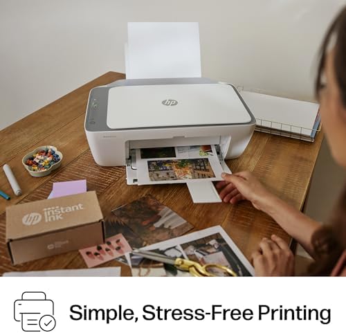 HP DeskJet 2855e Wireless All in One Color Inkjet Printer  Scanner  Copier  Best for home  3 months of Instant Ink included  Single band Wi Fi connectivity  588S5A 