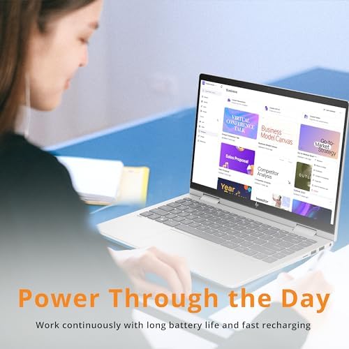 HP Envy x360 2 in 1 14 FHD Touchscreen Laptop  Intel i7 1355U  16GB RAM  1TB SSD  Backlit Keyboard  5MP Camera  Fingerprint Reader  Iris Xe Graphics  Wi Fi 6E  Windows 11  Silver  32GB USB Card