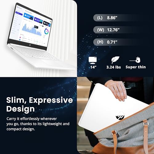 HP Flagship 14 HD Laptop with 1 Year Office 365   16GB RAM   1 22TB Storage 64GB EMMC & 160GB Docking Station Set & 1TB Cloud Storage    Intel Celeron Processor   Webcam   Win 11s   Blue