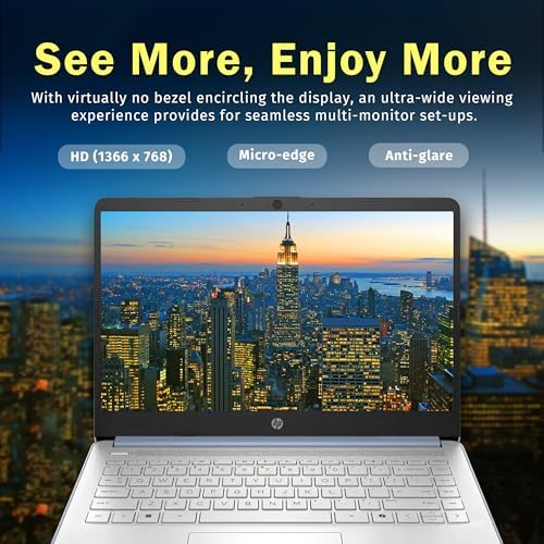 HP Flagship 14 HD Laptop with 1 Year Office 365   16GB RAM   1 22TB Storage 64GB EMMC & 160GB Docking Station Set & 1TB Cloud Storage    Intel Celeron Processor   Webcam   Win 11s   Blue