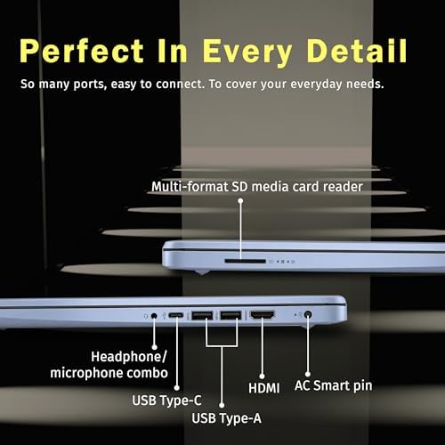 HP Flagship 14 HD Laptop with 1 Year Office 365   16GB RAM   1 22TB Storage 64GB EMMC & 160GB Docking Station Set & 1TB Cloud Storage    Intel Celeron Processor   Webcam   Win 11s   Blue