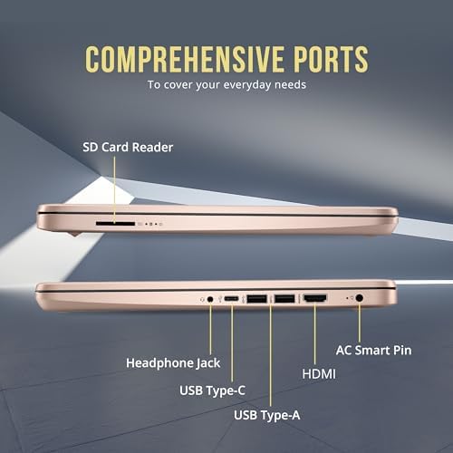 HP Flagship 14 HD Laptop with 1 Year Office 365   16GB RAM   1 22TB Storage 64GB EMMC & 160GB Docking Station Set & 1TB Cloud Storage    Intel Celeron Processor   Webcam   Win 11s   Blue