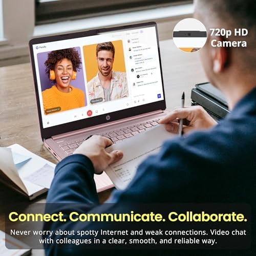 HP Flagship 14 HD Laptop with 1 Year Office 365   16GB RAM   1 22TB Storage 64GB EMMC & 160GB Docking Station Set & 1TB Cloud Storage    Intel Celeron Processor   Webcam   Win 11s   Blue