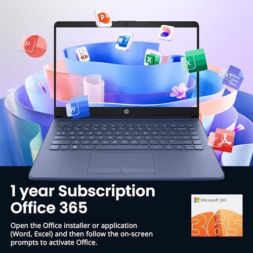 HP Flagship 14 Laptop with 1 Year Office 365   8GB RAM   1 22TB Storage 64GB eMMC & 160GB Docking Station Set & 1TB Cloud Storage    Intel 4 Core Processor   Webcam   Wi Fi   Windows 11   Blue