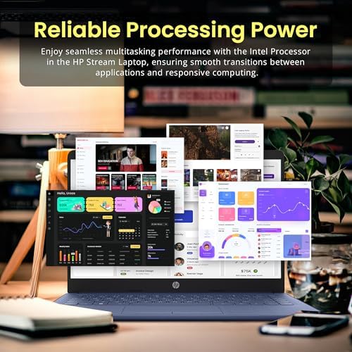 HP Flagship 14 Laptop with 1 Year Office 365   8GB RAM   1 22TB Storage 64GB eMMC & 160GB Docking Station Set & 1TB Cloud Storage    Intel 4 Core Processor   Webcam   Wi Fi   Windows 11   Blue