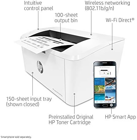 HP LaserJet Pro M15w Wireless Monochrome Printer  Works with Alexa  W2G51A 