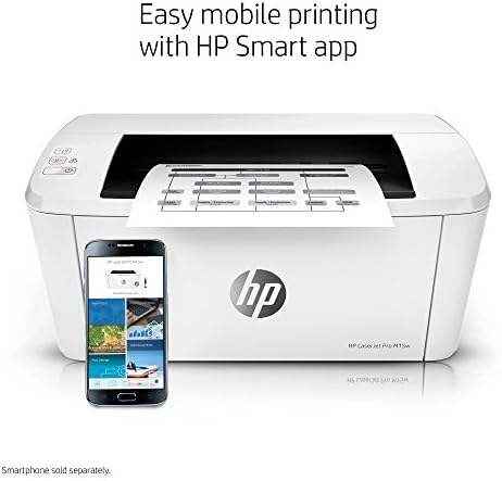 HP LaserJet Pro M15w Wireless Monochrome Printer  Works with Alexa  W2G51A 