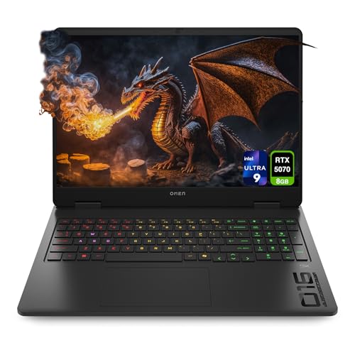 HP OMEN 16 Gaming Laptop  Intel Ultra 9 285H  32 GB DDR5 RAM  2 TB PCIe SSD  16 WQXGA  2560x1600  240Hz Display  Nvidia G Force RTX 5070  RGB Backlit Keyboard  W11 Home  Shadow Black