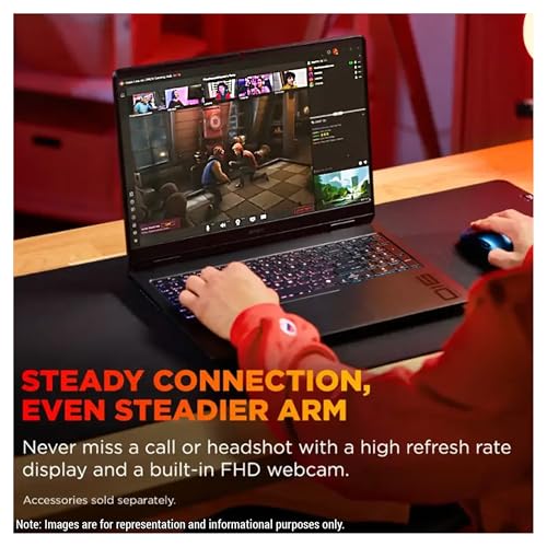 HP OMEN Gaming Laptop  AMD Ryzen 9 8940HX  32 GB DDR5 RAM  1 TB PCIe SSD  16 2K  1920x1200  144Hz Display  Nvidia G Force RTX 5060  Backlit Keyboard  W11 Pro  Shadow Black