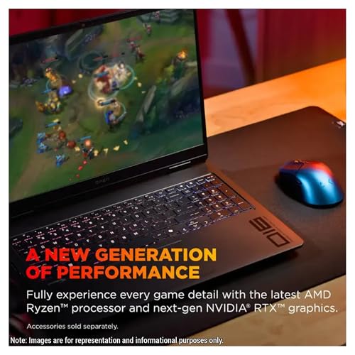 HP OMEN Gaming Laptop  AMD Ryzen 9 8940HX  32 GB DDR5 RAM  1 TB PCIe SSD  16 2K  1920x1200  144Hz Display  Nvidia G Force RTX 5060  Backlit Keyboard  W11 Pro  Shadow Black