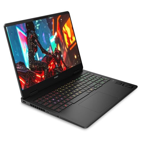 HP OMEN Gaming Laptop  AMD Ryzen 9 8940HX  32 GB DDR5 RAM  1 TB PCIe SSD  16 2K  1920x1200  144Hz Display  Nvidia G Force RTX 5060  Backlit Keyboard  W11 Pro  Shadow Black
