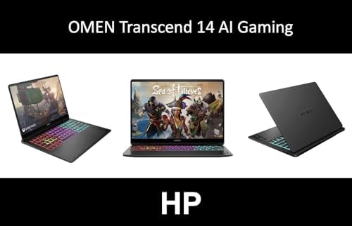 HP OMEN Transcend 14 AI Gaming Laptop 14 0 120Hz 3K OLED 500 nits Display  Intel Ultra 7 255H  GeForce RTX 5060 8GB  32GB LPDDR5X  1TB SSD  RGB KB  Thunderbolt 4  Win11Home  w/DKZ USB Port Expander