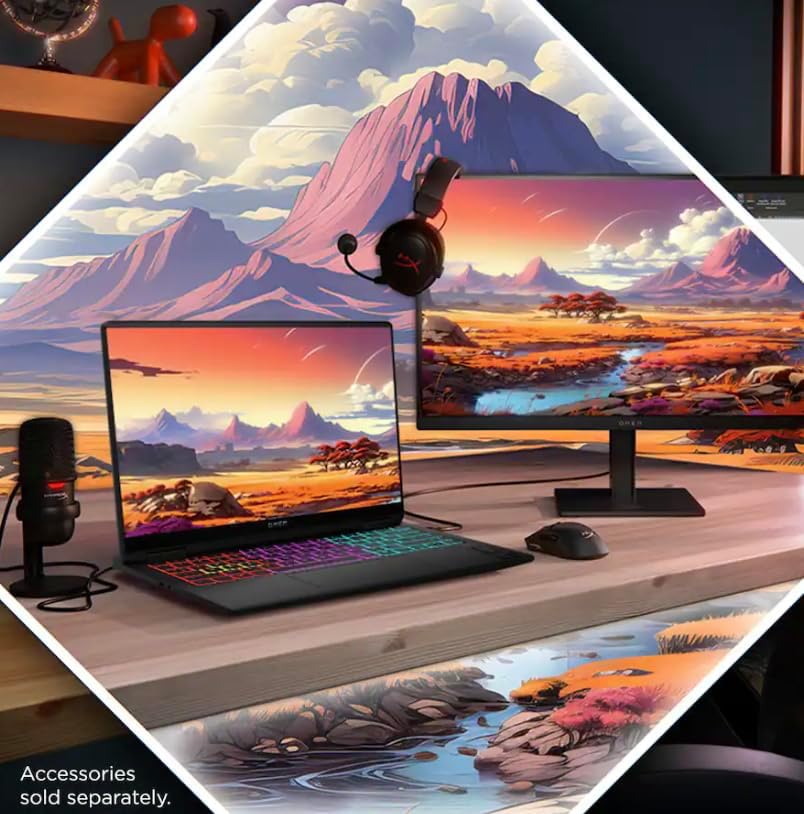 HP OMEN Transcend 14 AI Gaming Laptop 14 0 120Hz 3K OLED 500 nits Display  Intel Ultra 7 255H  GeForce RTX 5060 8GB  32GB LPDDR5X  1TB SSD  RGB KB  Thunderbolt 4  Win11Home  w/DKZ USB Port Expander