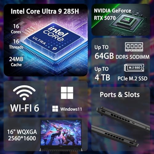 HP Omen RTX 5050 Gaming Laptop  16 FHD  165Hz  Intel Core Ultra 5 225H  32GB DDR5 RAM  1TB SSD  RGB Backlit Keyboard  RJ 45  Bundle with PCO Laptop Cooler  Black  Windows 11 Home